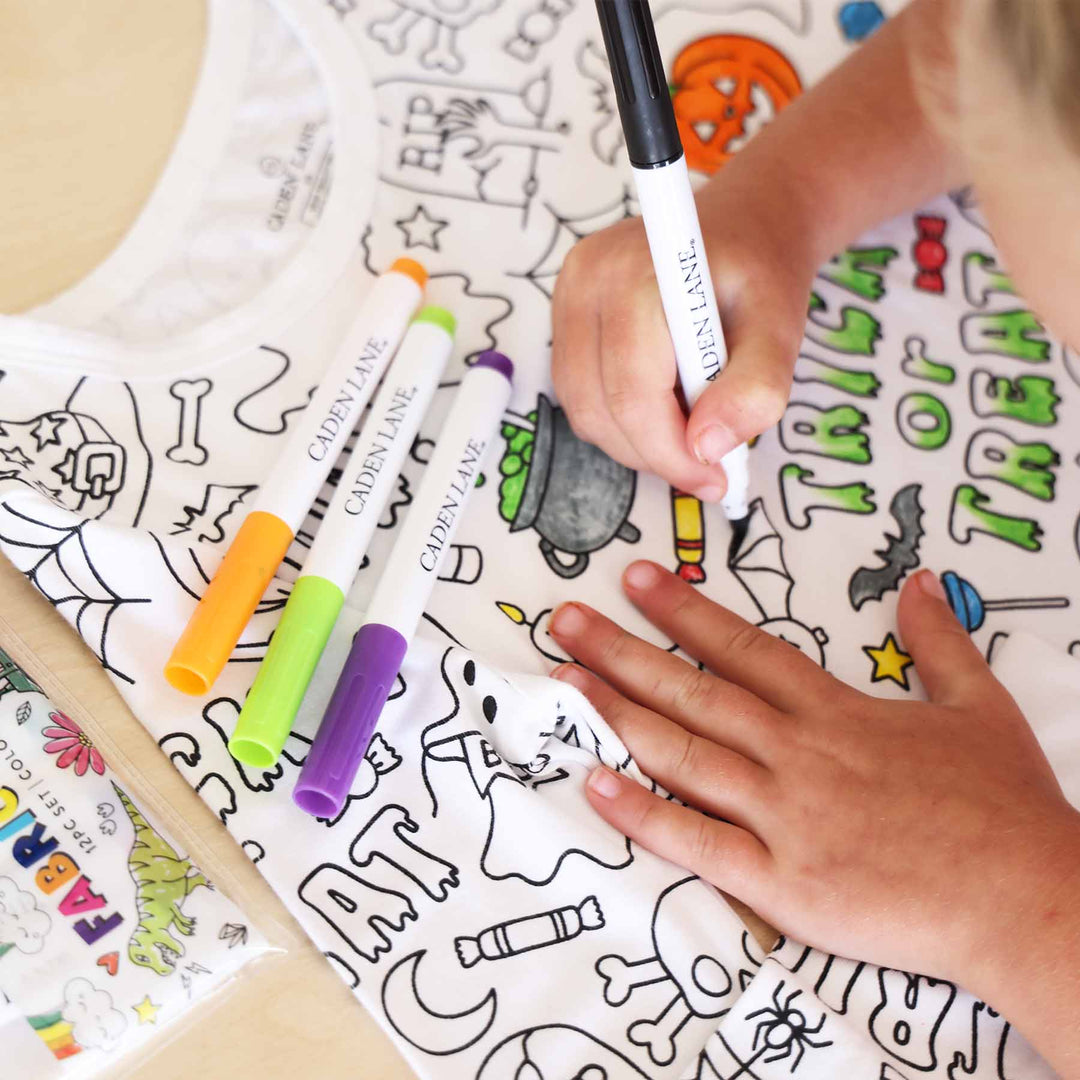 halloween coloring kids pajamas 