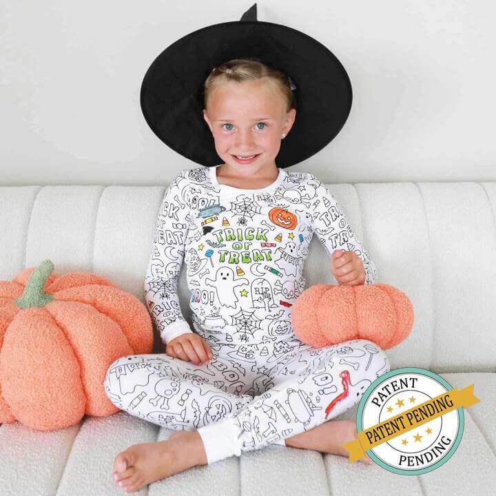 Color Me Pajama™ Two Piece Set | No Tricks All Treats