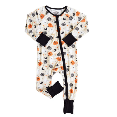 baby pajama romper for halloween neutral 