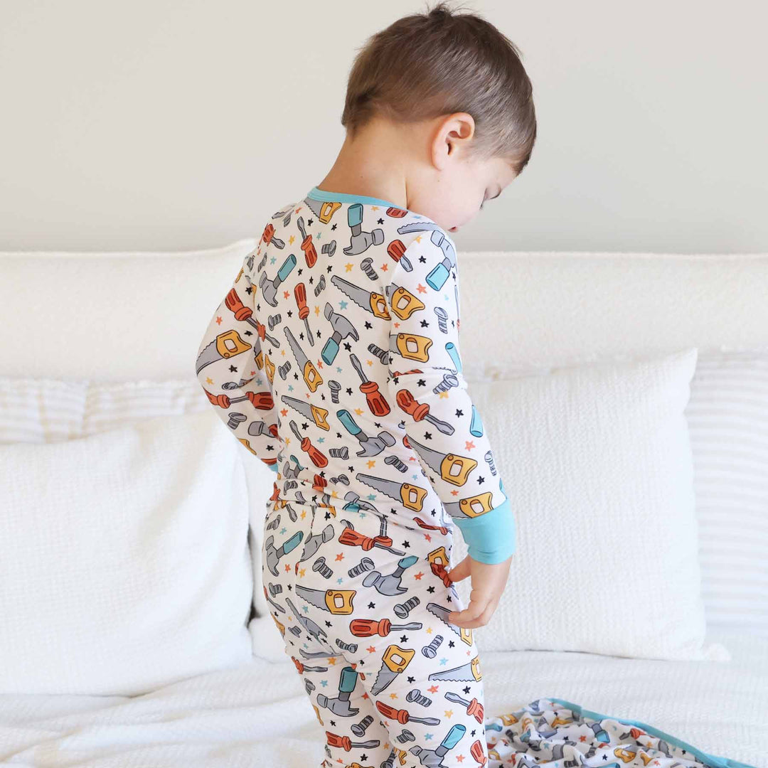 tool two piece pajama set for kids 