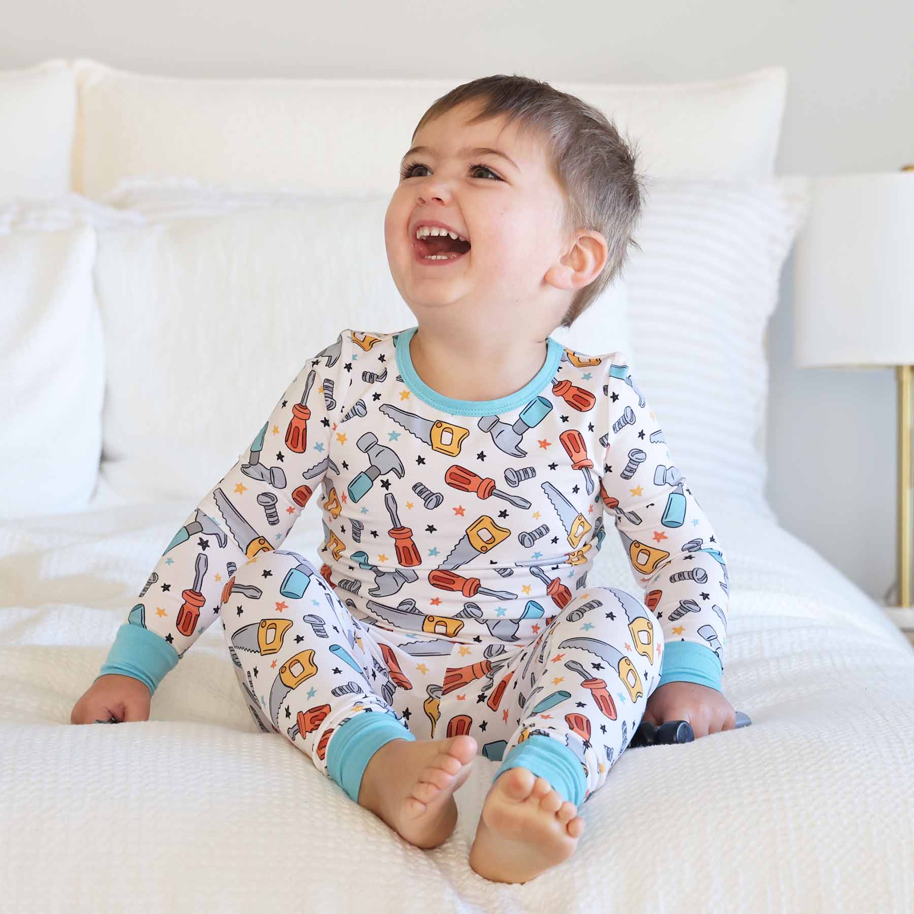 Hammer Time Two Piece Bamboo Pajamas | Caden Lane