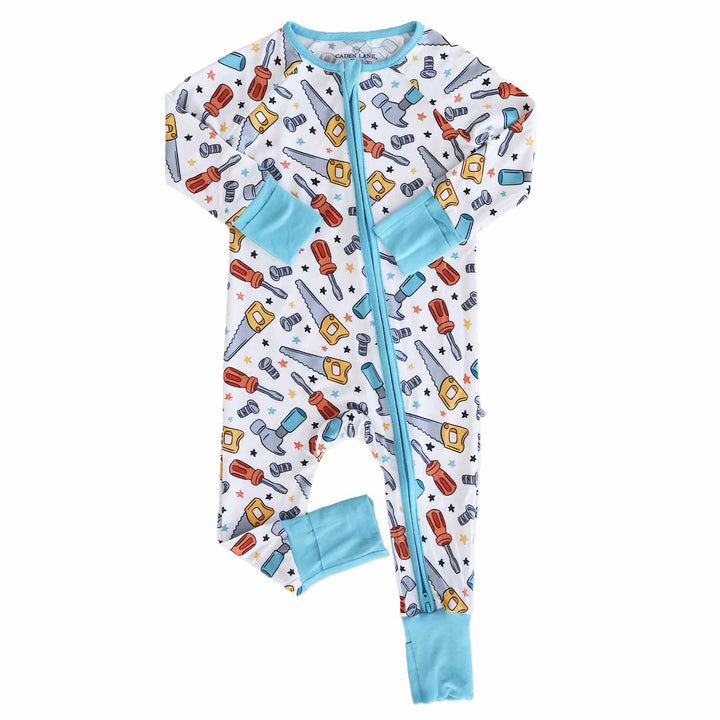 baby convertible zip romper hammer time 