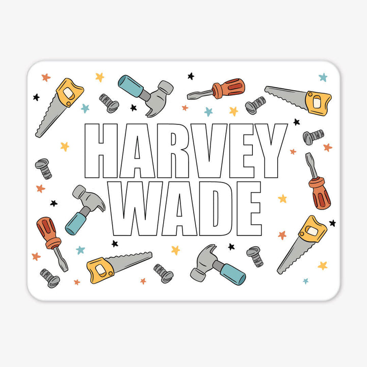 hammer time personalized whiteboard for kids 