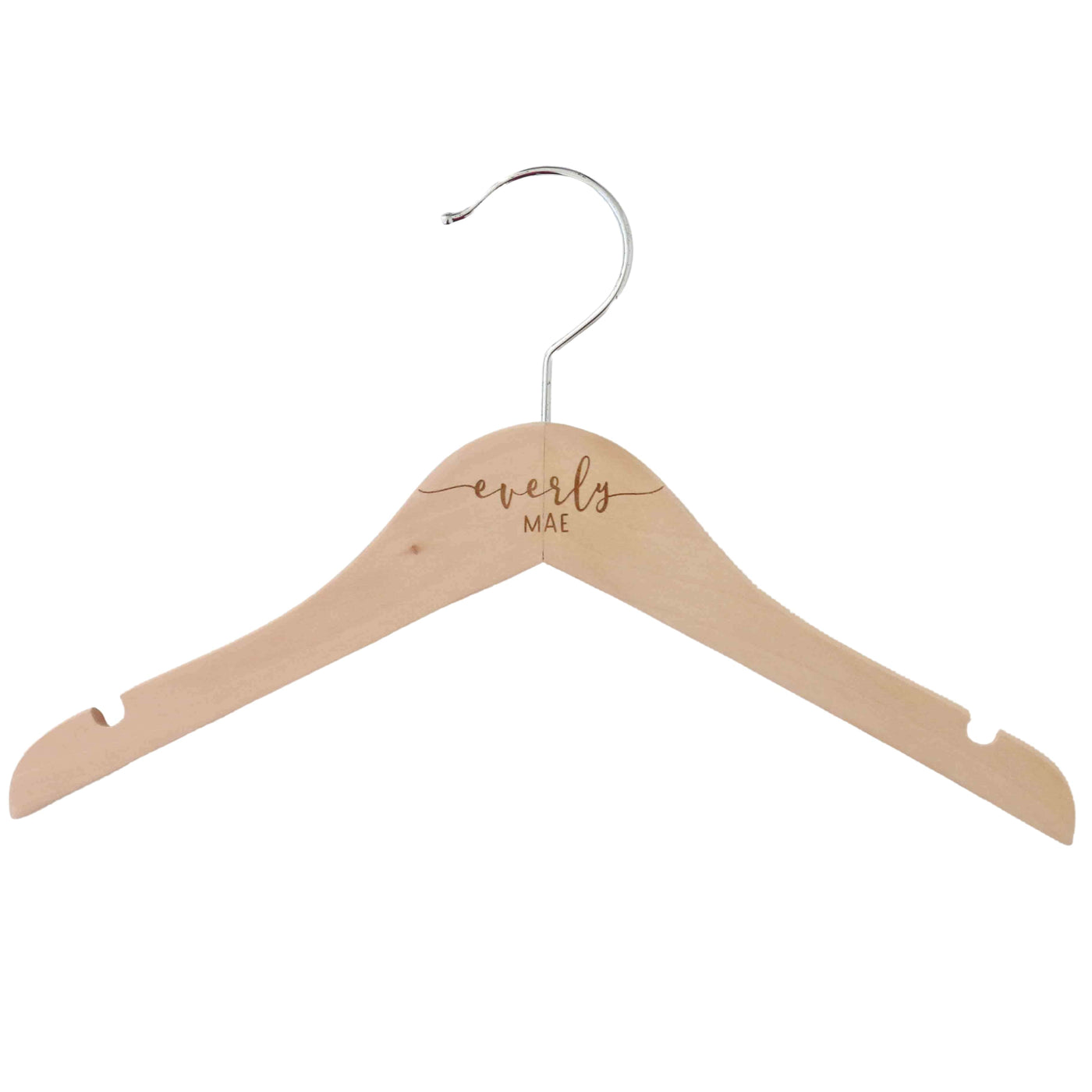 personalized babe name wood hanger sweet script 