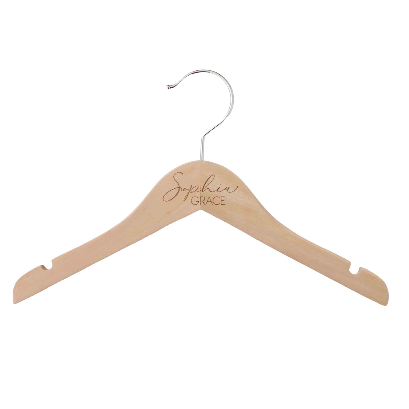 personalized baby name wood hanger simple