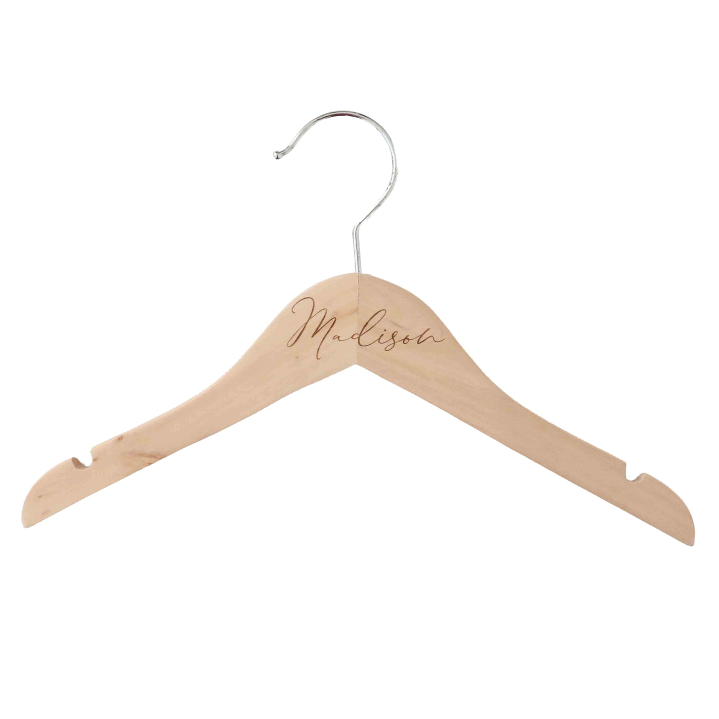 script personalized baby name wood hanger 