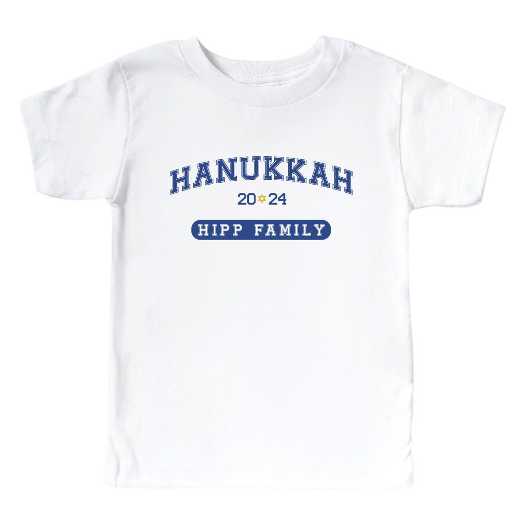 personalized hanukkah graphic tee for kids 