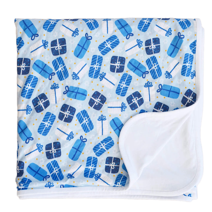 double sided bamboo blanket hanukkah