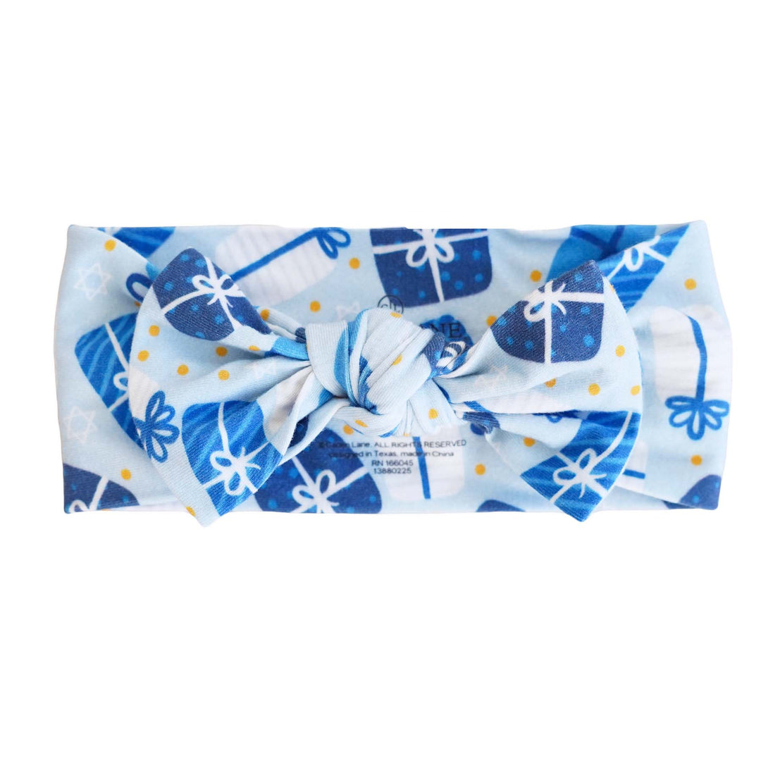 Printed Knit Large Bow Headwraps