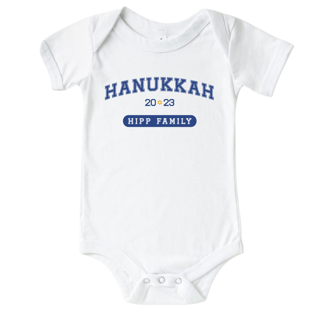 personalized hanukkah onesie 