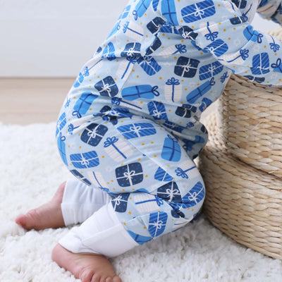 hanukkah convertible zip pajama romper for toddlers