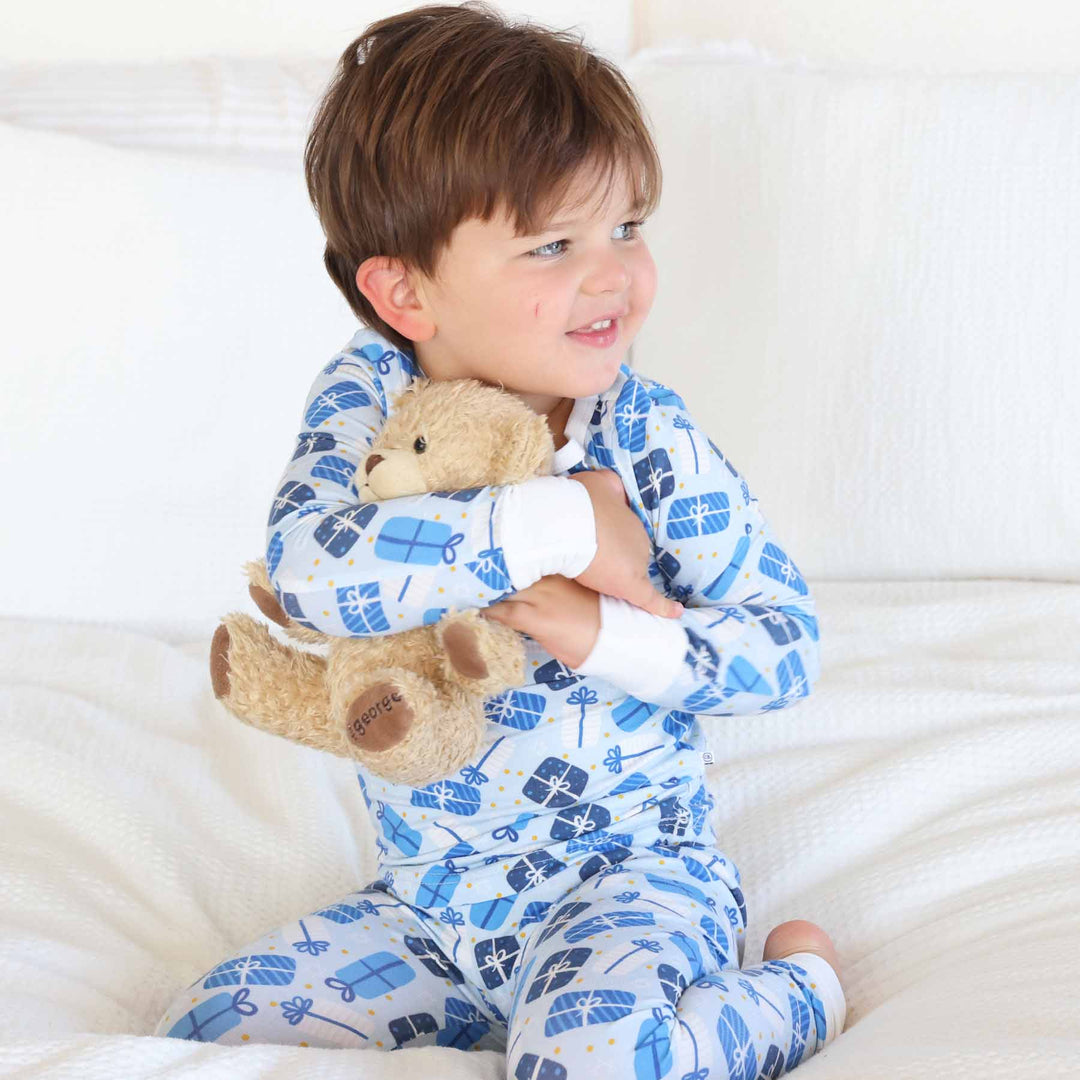 happy challahdays hanukkah pajamas two piece set