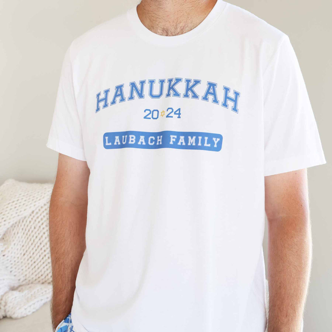 happy challahdays graphic tee for adults