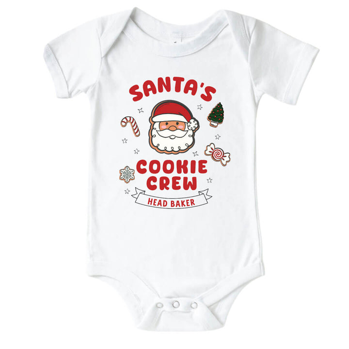 head baker graphic onesie christmas 