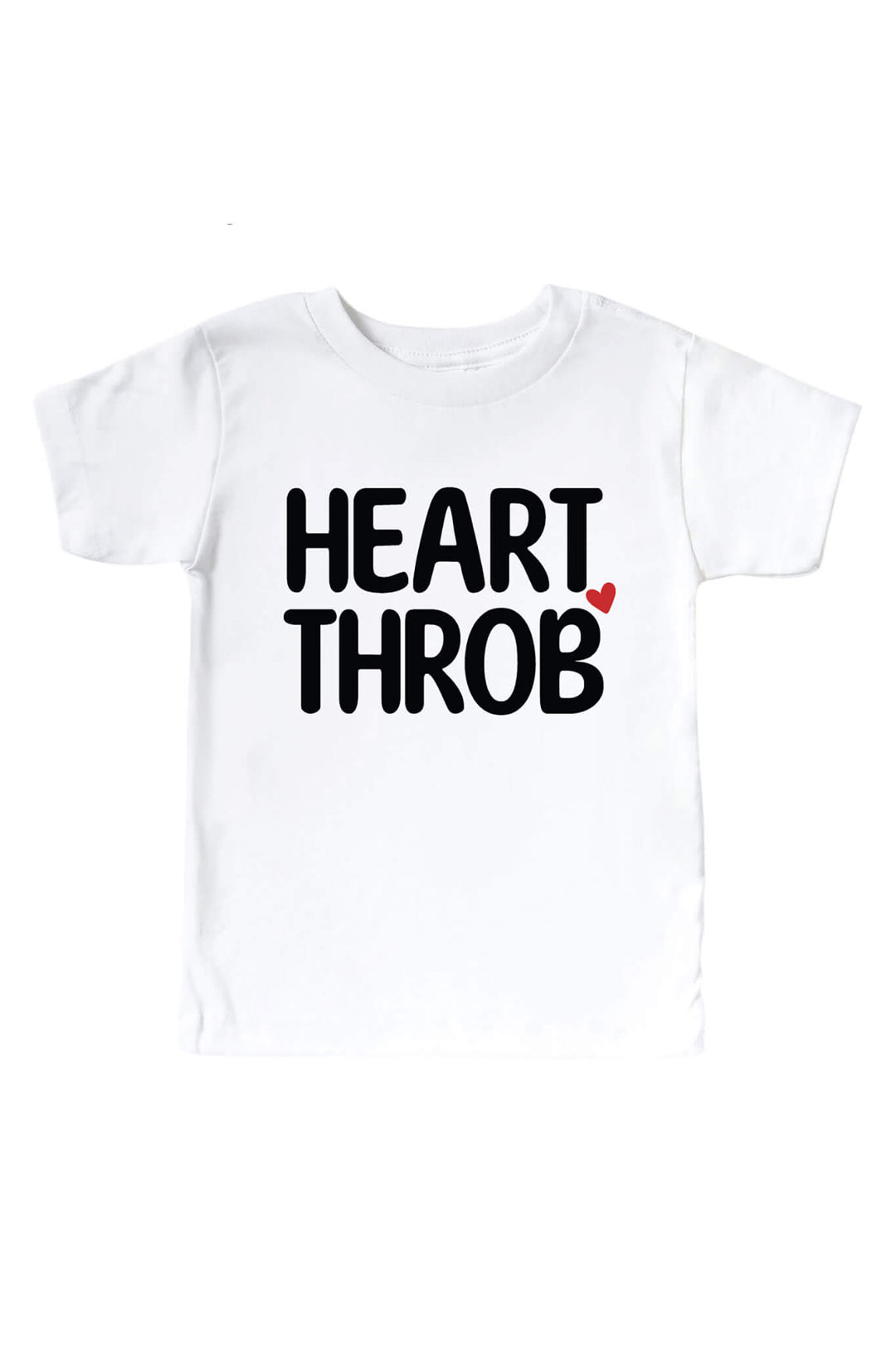 heart throb valentine's day graphic tee for kids 