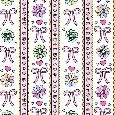 Colorable Personalized Pillowcase |  Heirloom Bows