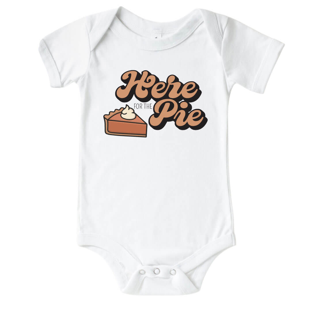 here for the pie graphic thanksgiving onesie 