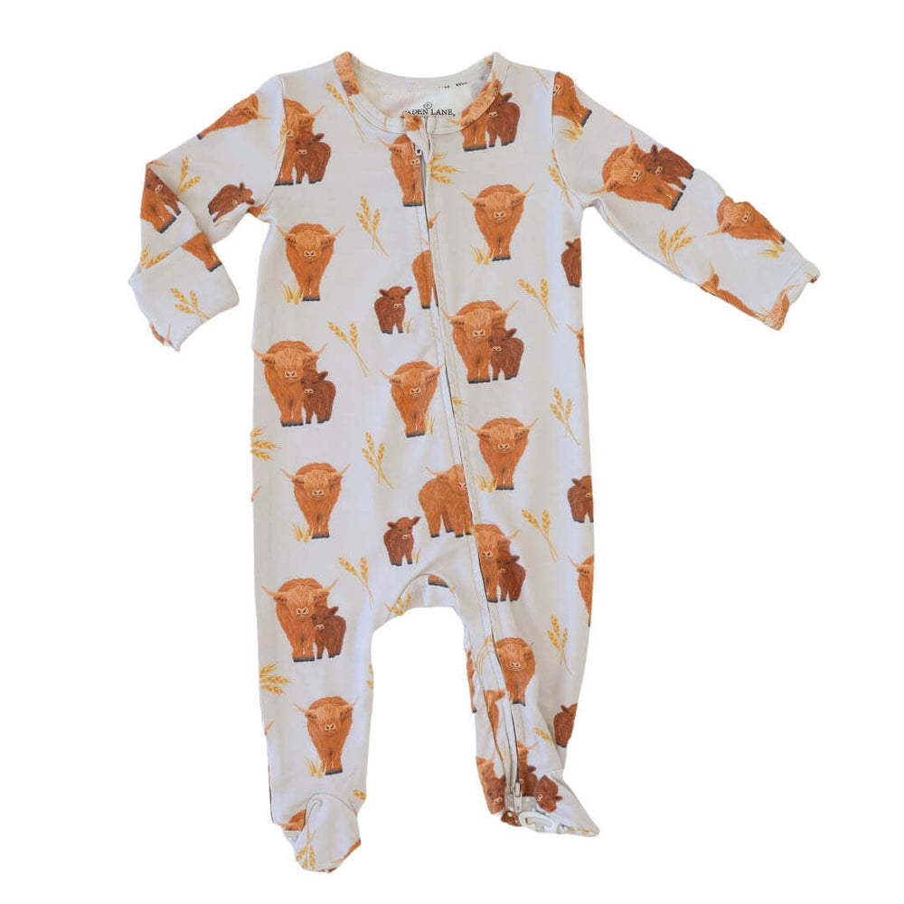 highland cow onesie 