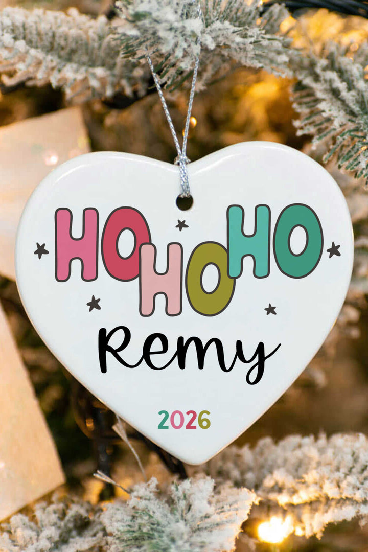personalized heart ornament