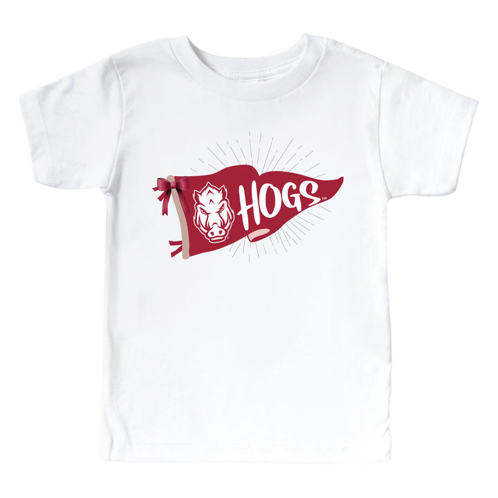 University of Arkansas | Football & Bows Kids Graphic Tee