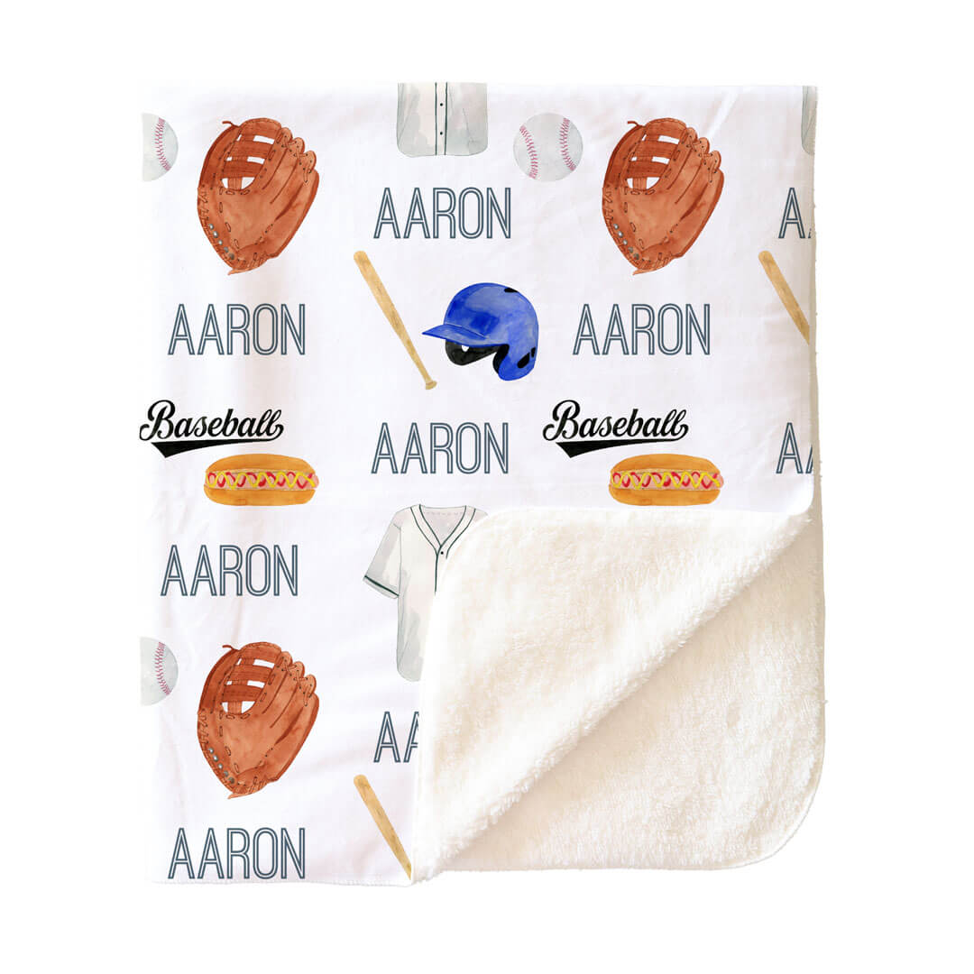 Homerun Personalized Toddler Blanket