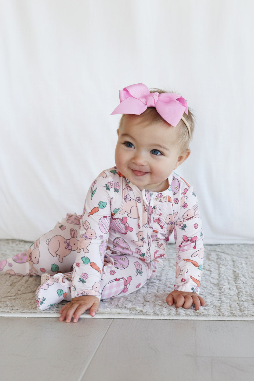 Ribbon Bow Headband | Blushing Pink