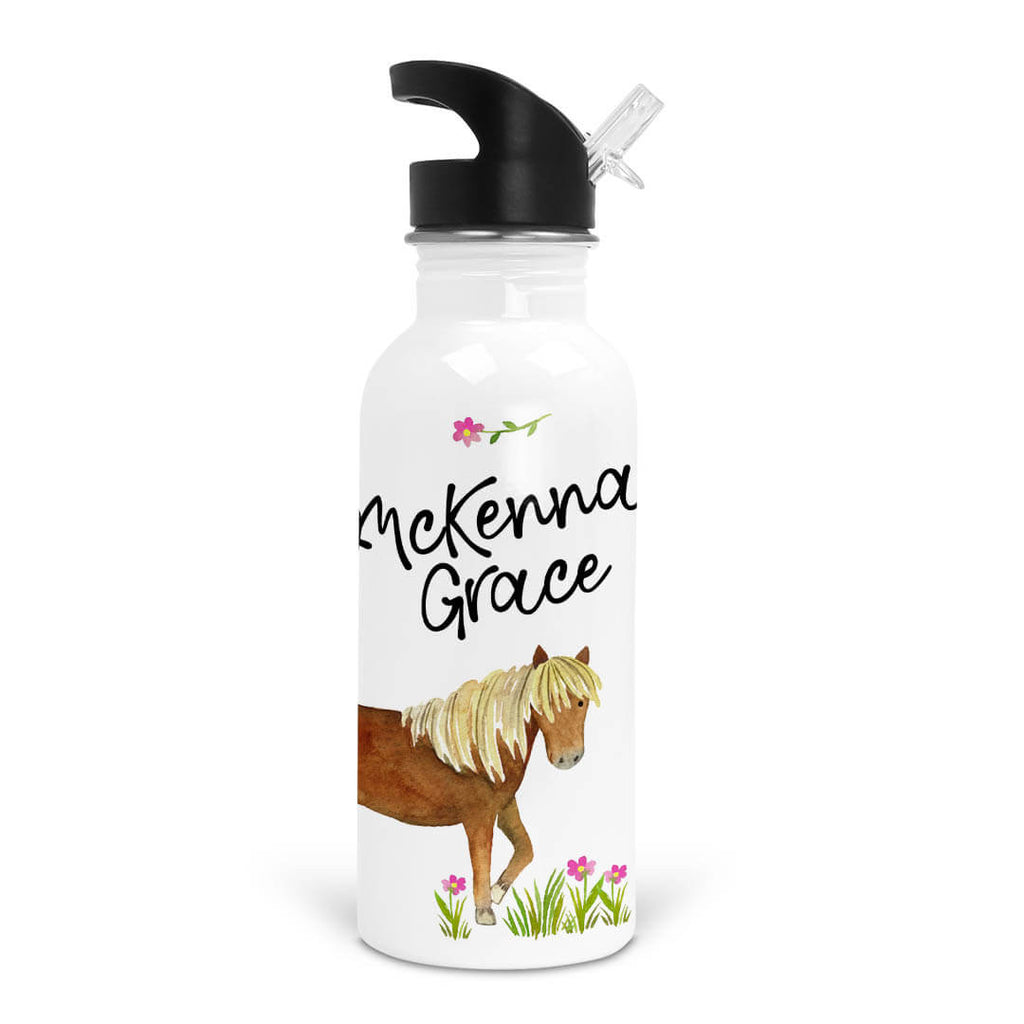Happy Horses Personalized Water Bottle