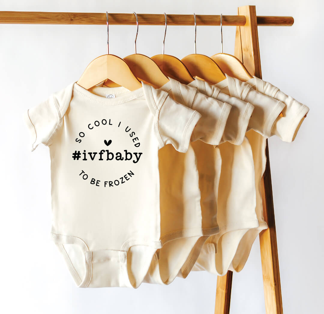 used to be frozen ivf baby graphic bodysuit