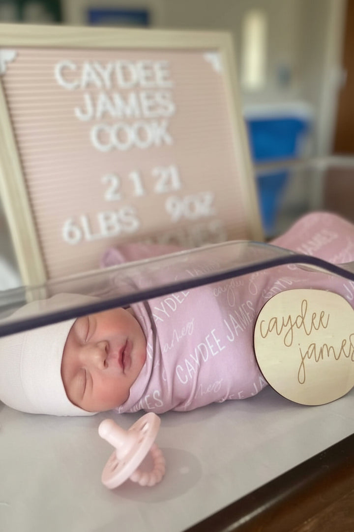 Personalized Baby Name Swaddle Blanket