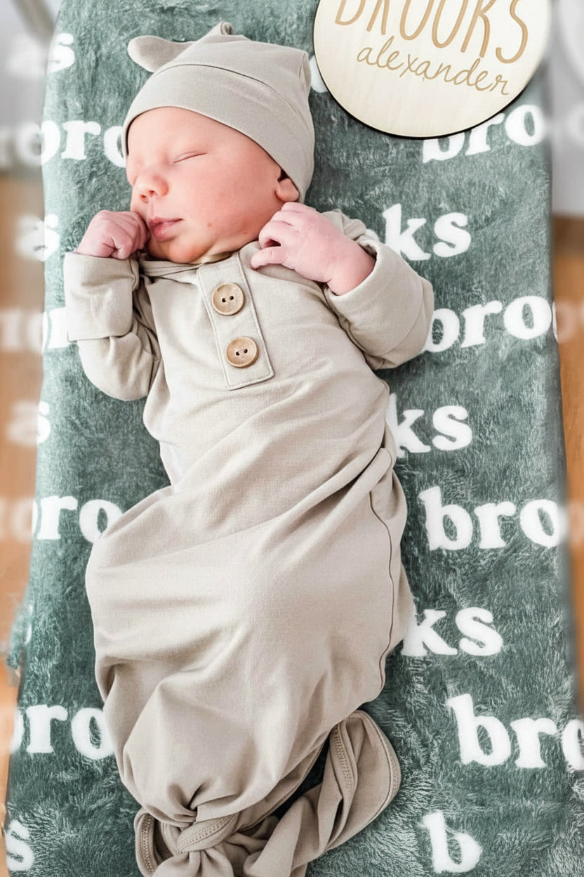 fern personalized color blanket 