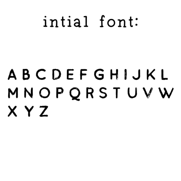 initial font 