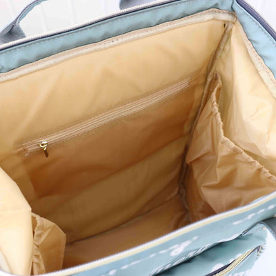 tan interior diaper bag backpack for babies