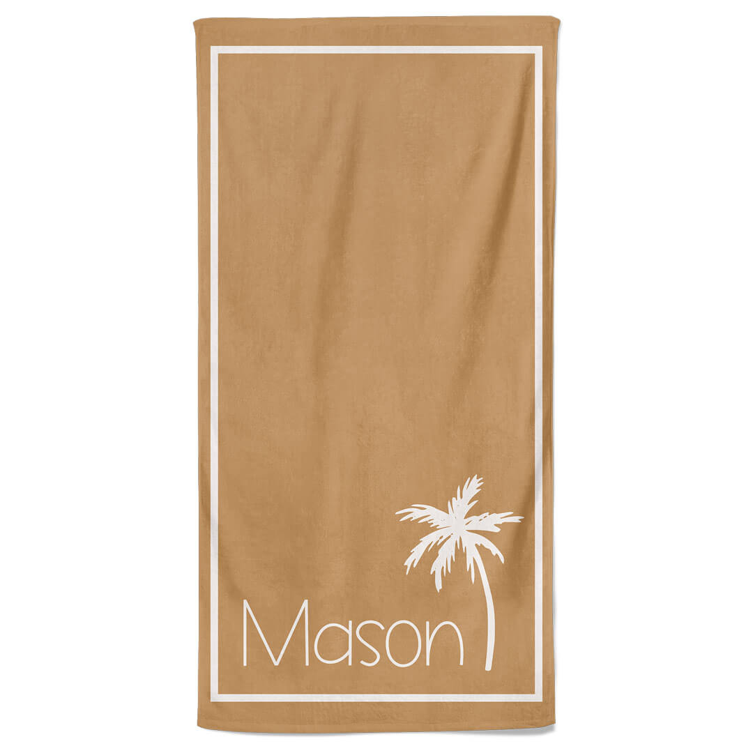 island vibes personalized beach towel