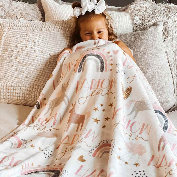 Personalized Themed Blankets for Girls