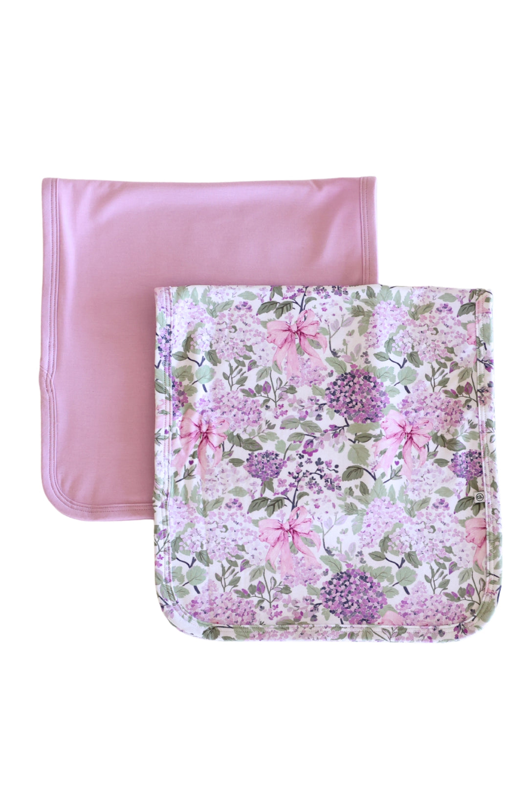 lavender lullaby 2pc burp cloth set