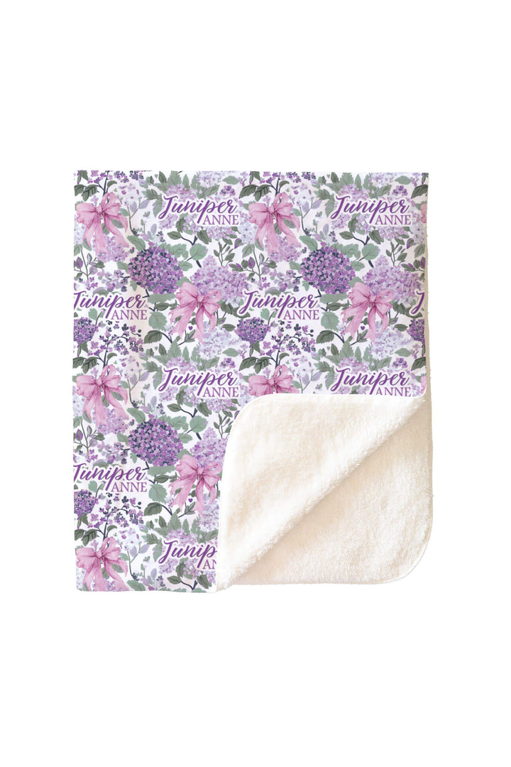 lavender lullaby sherpa blanket 