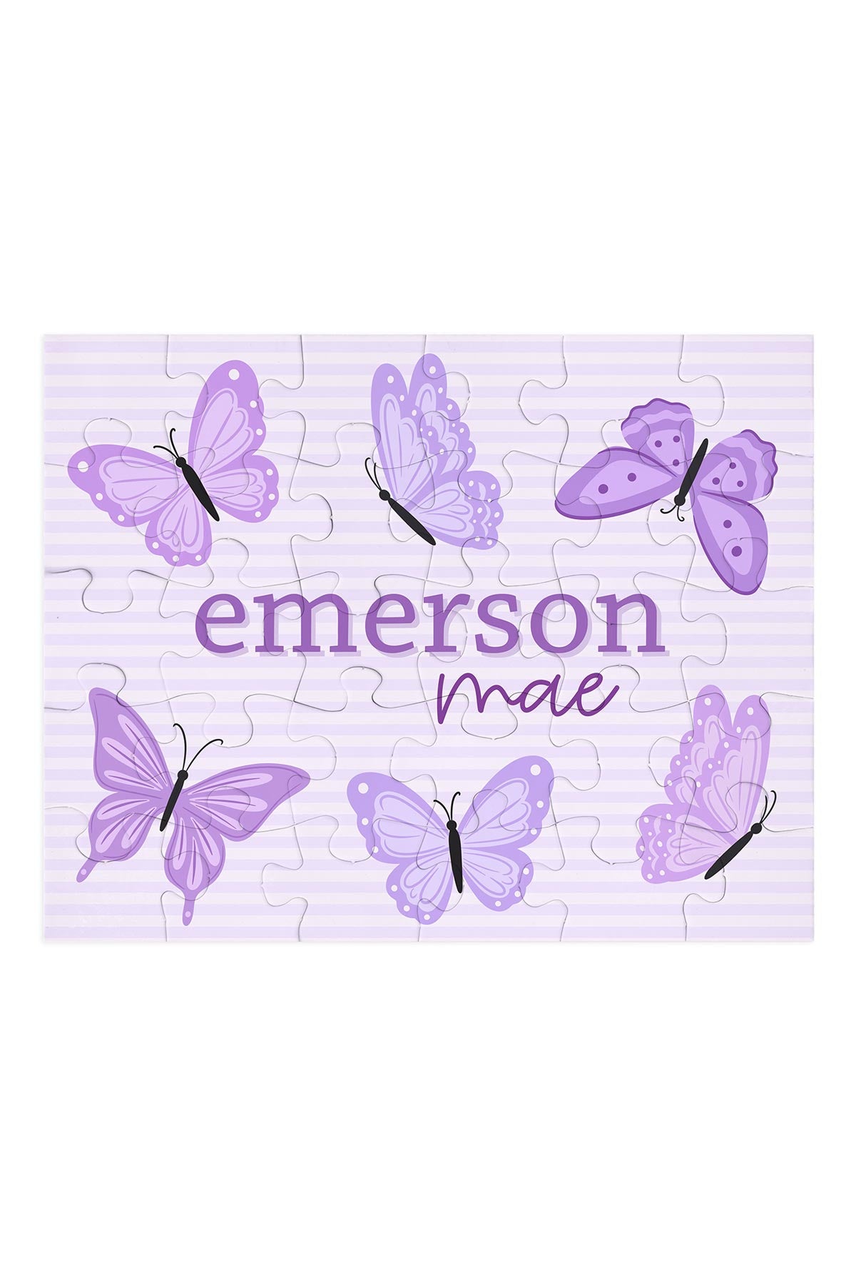 Kids' Personalized 30 Piece Puzzle |  Lavender Wings