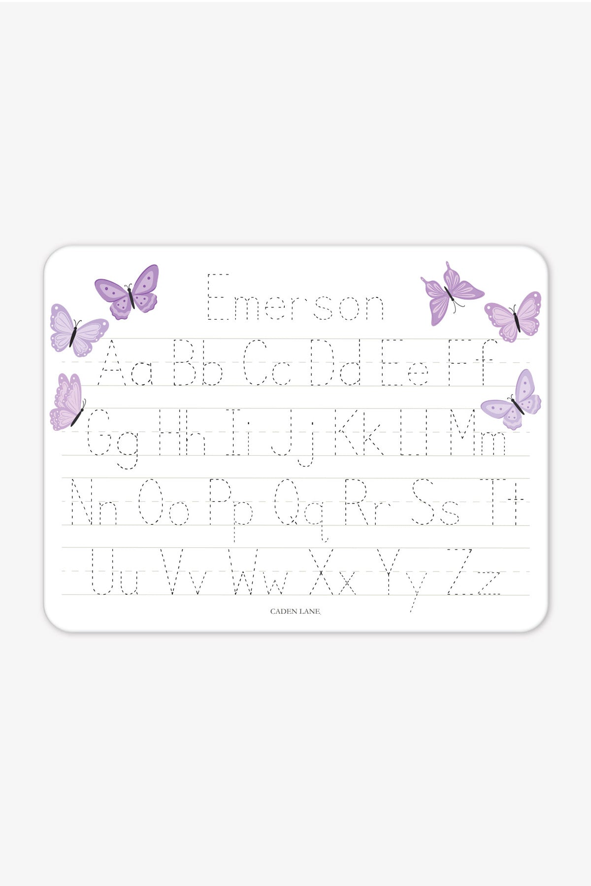 Kids' Personalized Whiteboard |  Lavender Wings