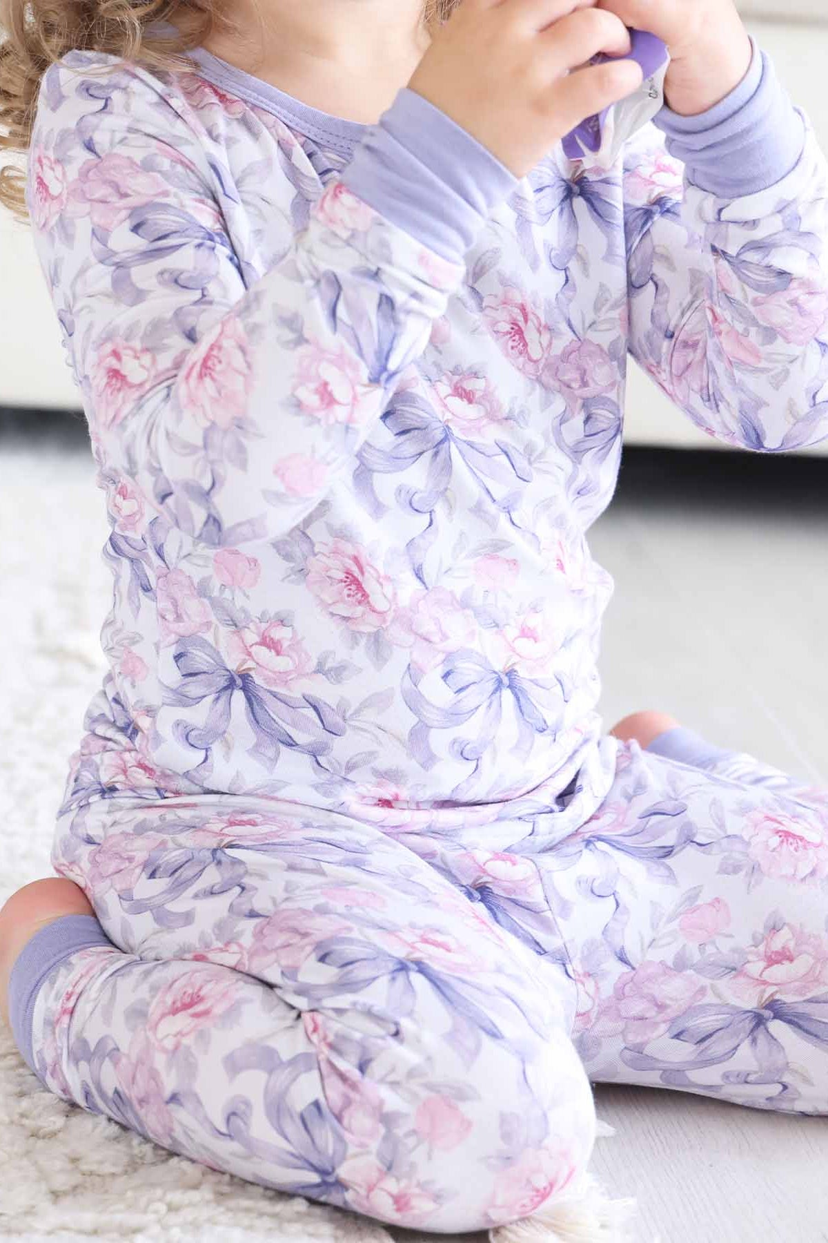 Two-Piece Bamboo Pajama Set | Leighton's Lavender