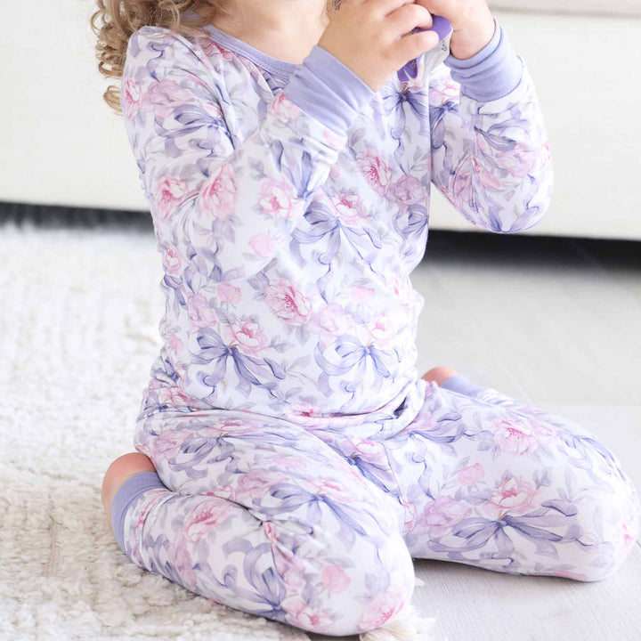 Leighton's Lavender pajamas for girls two piece set 