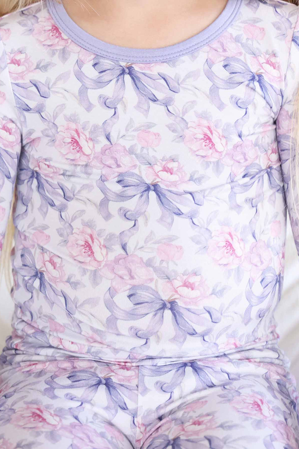 girls two piece pajama set leighton's lavender 
