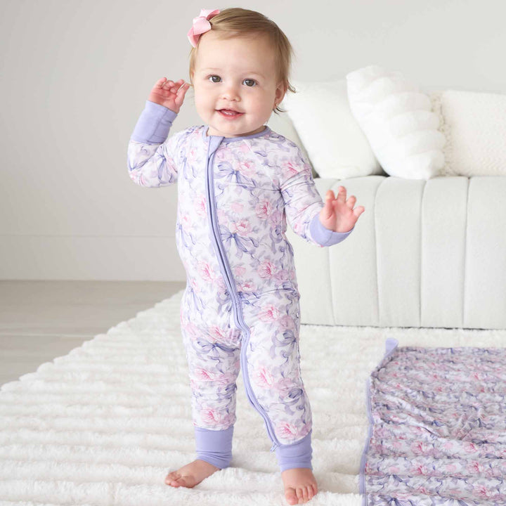 leighton's lavender convertible zip romper 