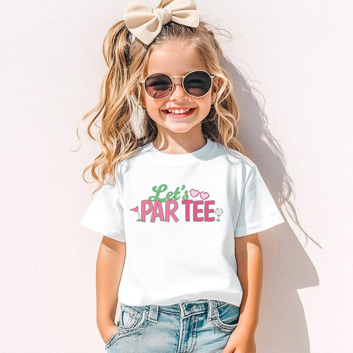 let's par tee golf graphic tee for girls 