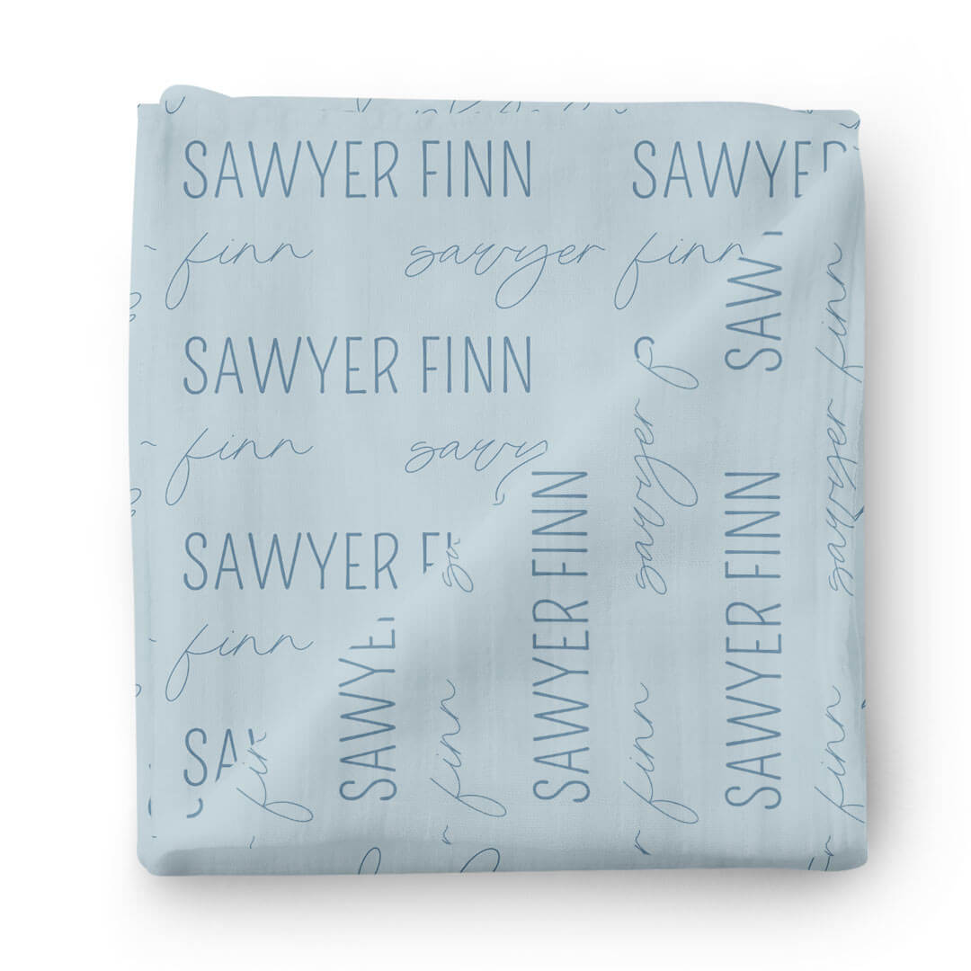 Personalized Baby Name Swaddle Blanket