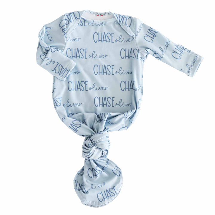 light dusty blue knot gown only 