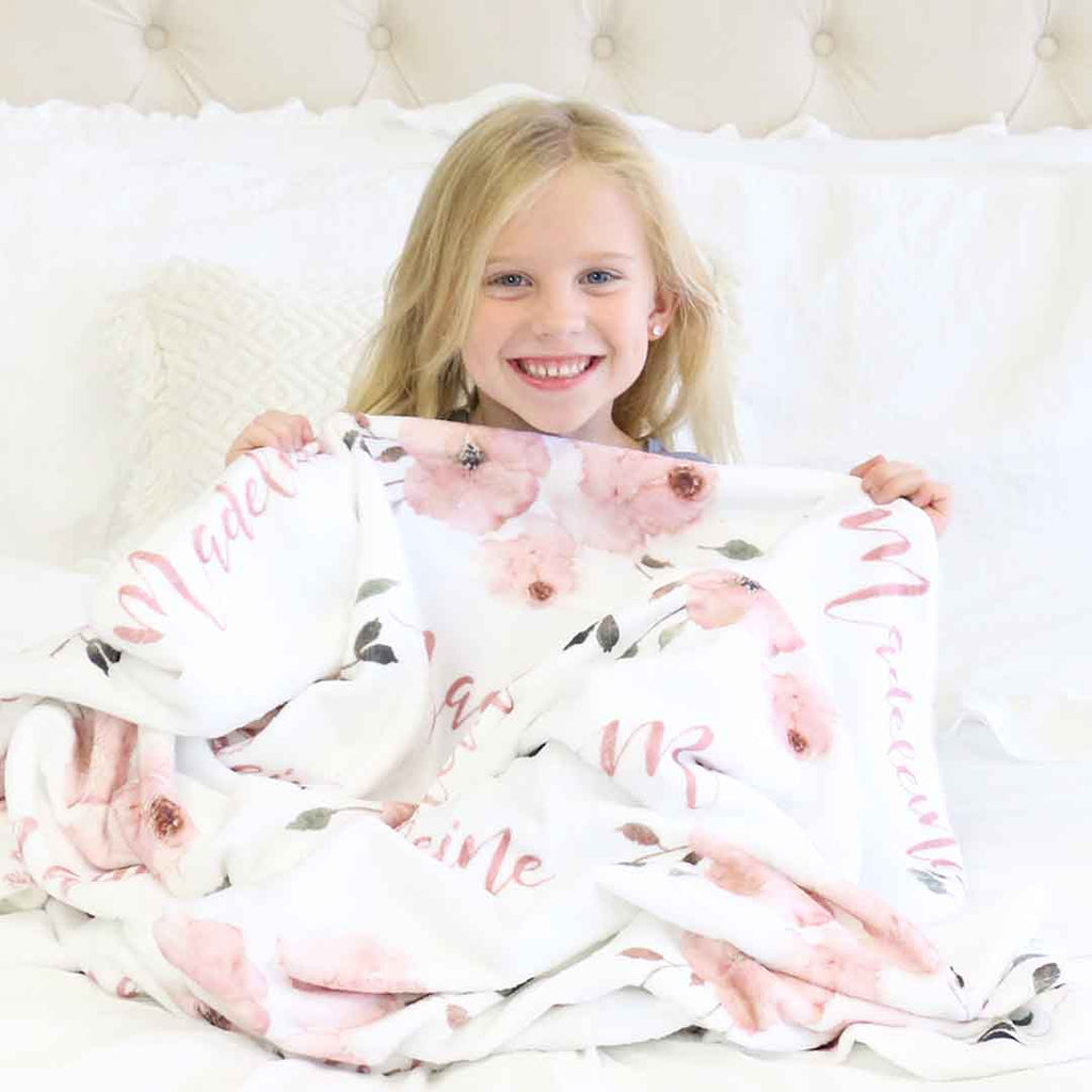 Millies Dusty Garden Personalized Blanket
