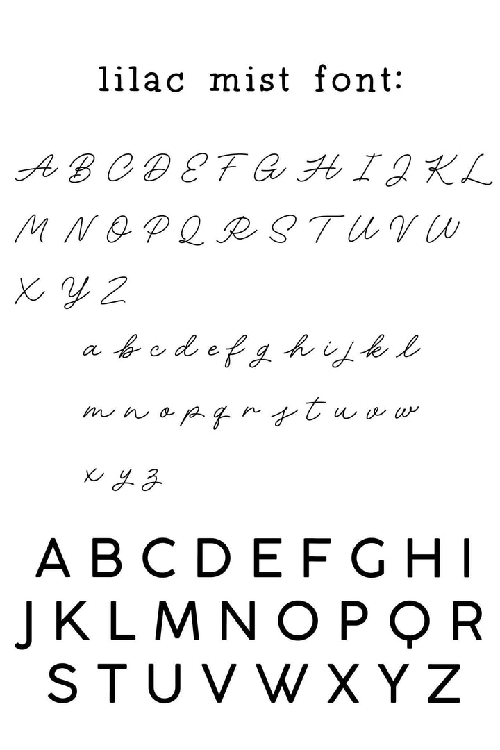 lilac mist font 