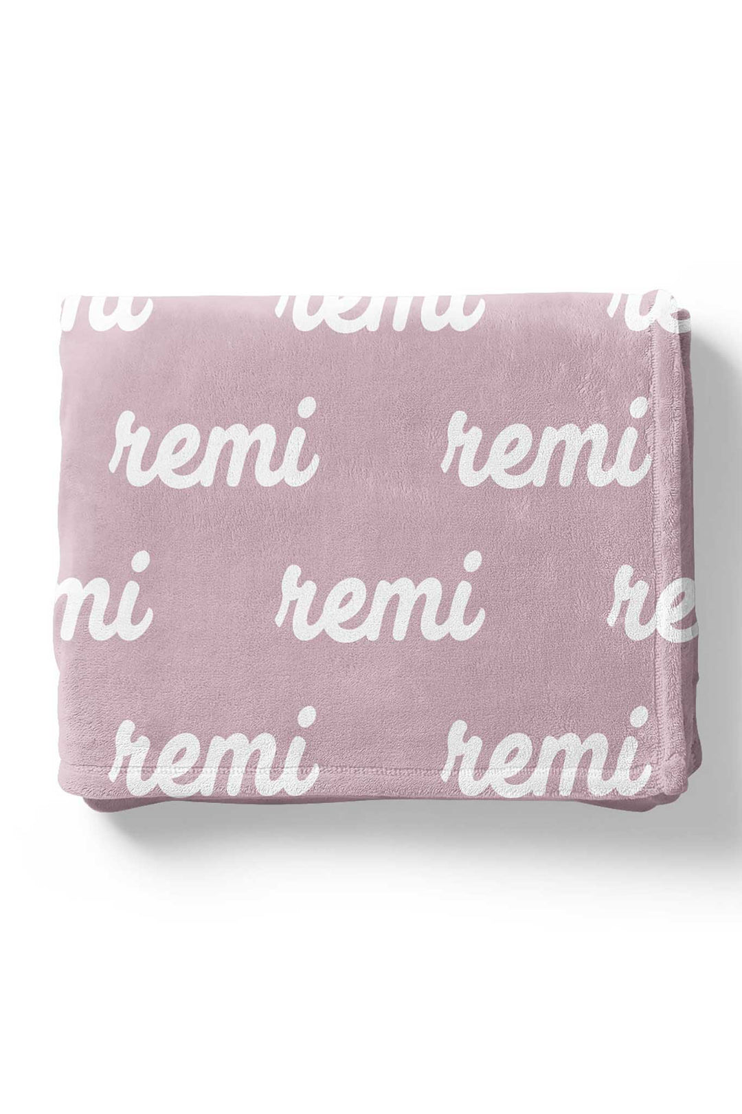 Personalized Lilac Color Blanket with Script font