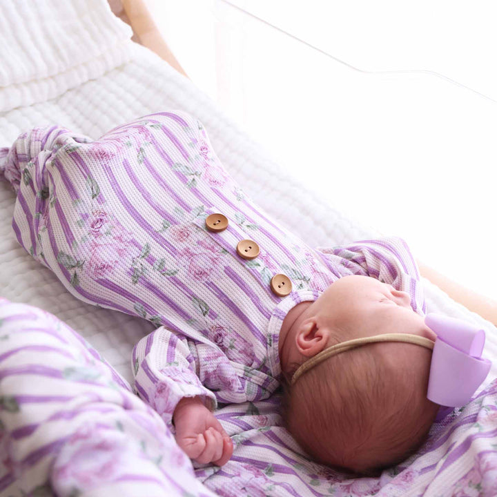 lila's lilacs knot gown 