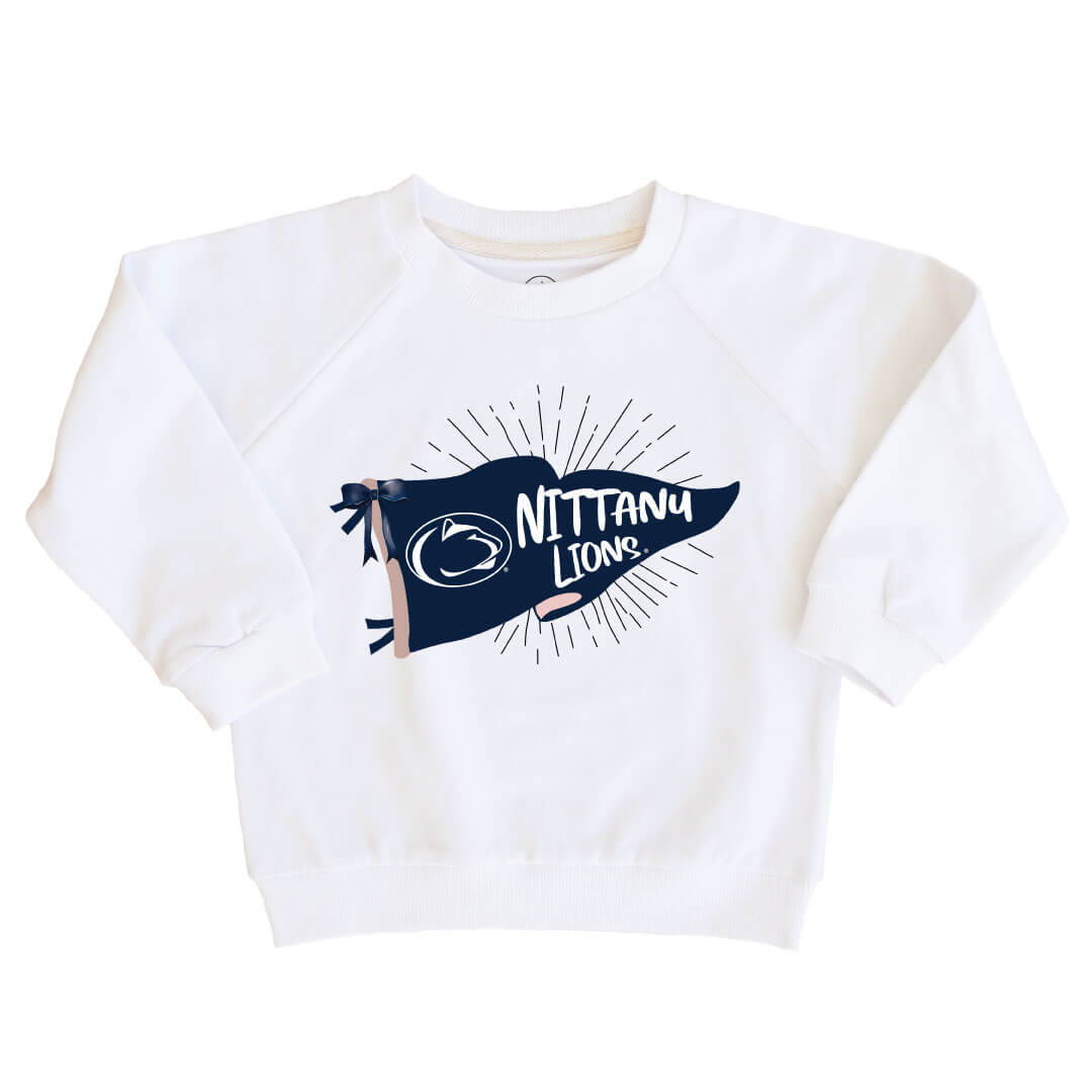 The Pennsylvania State University | Footballs & Bows Kids Graphic Sweatshirts